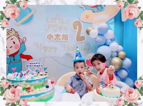 金巧巧为儿子办生日派对 场面布置温馨又童趣十足